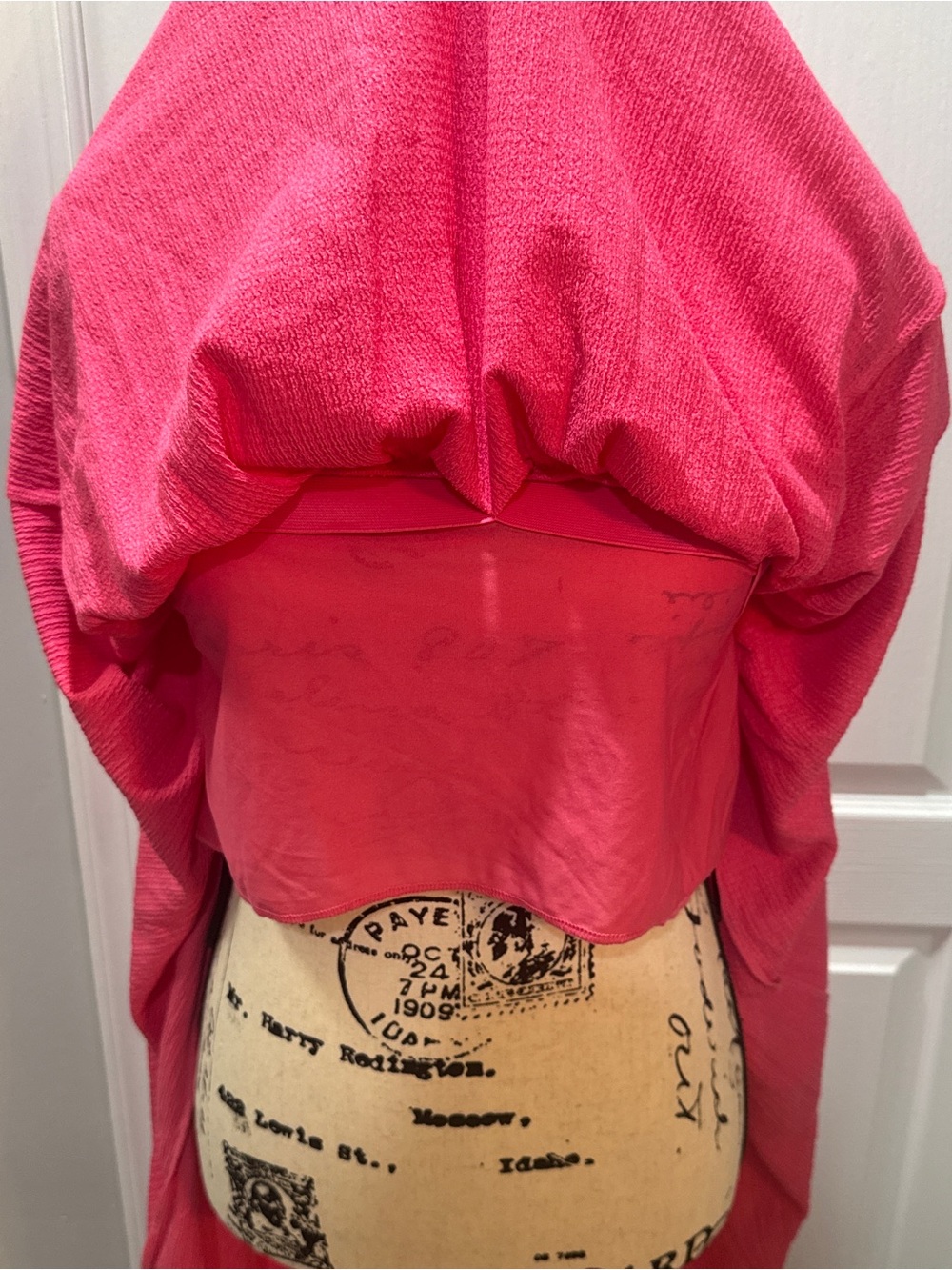 H&M Women’s Medium Pink Bow-detail A-line NWT Dress- $50 - Picture 6 of 8